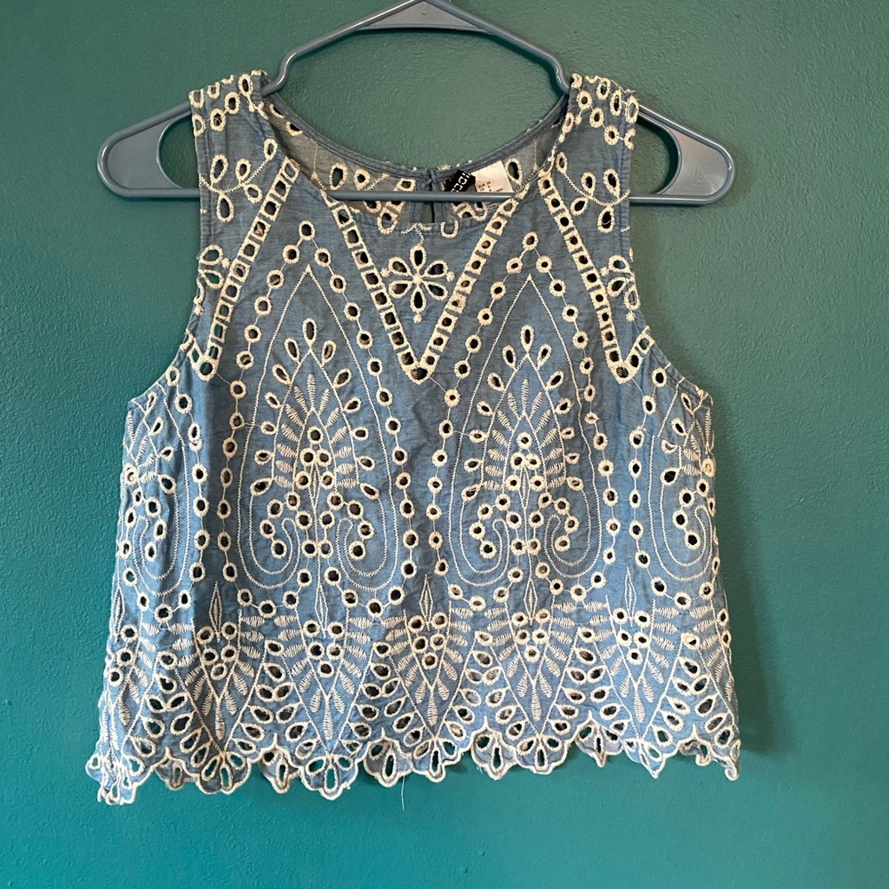 H&M cropped boutique top